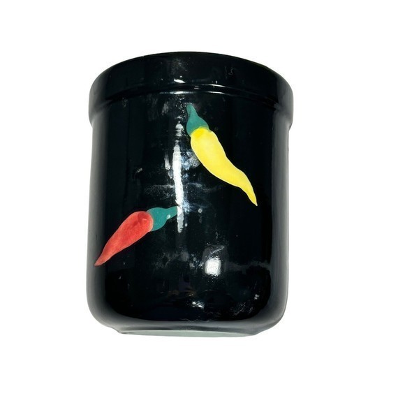 Style Eyes By Baum Bros Chili Pepper Kitchen Tool Organizer Caddy Canister - Picture 5 of 7